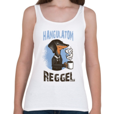 PRINTFASHION Kutya - hangulatom reggel_ - Női atléta - Fehér női trikó