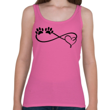 PRINTFASHION Kutya imádat - Női atléta - Rózsaszín női trikó