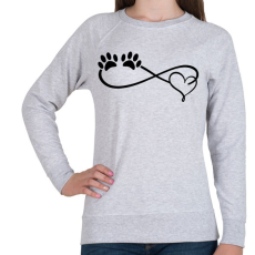 PRINTFASHION Kutya imádat - Női pulóver - Sport szürke