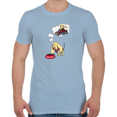 PRINTFASHION Kutya - Killer - Férfi póló - Világoskék