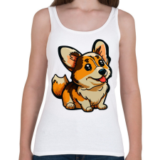 PRINTFASHION Kutya  - Női atléta - Fehér női trikó