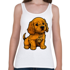 PRINTFASHION Kutya  - Női atléta - Fehér