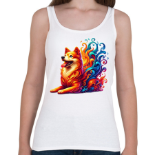 PRINTFASHION Kutya - Női atléta - Fehér női trikó