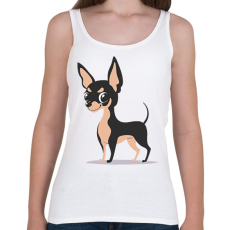 PRINTFASHION Kutya  - Női atléta - Fehér