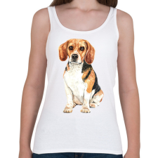 PRINTFASHION Kutya  - Női atléta - Fehér női trikó