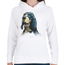 PRINTFASHION Kutya - Női kapucnis pulóver - Fehér női pulóver, kardigán