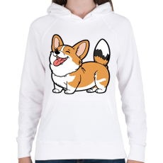 PRINTFASHION Kutya  - Női kapucnis pulóver - Fehér