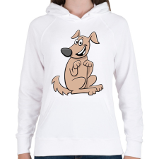 PRINTFASHION kutya - Női kapucnis pulóver - Fehér női pulóver, kardigán