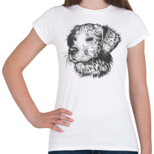 PRINTFASHION Kutya  - Női póló - Fehér női póló