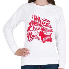 PRINTFASHION Kutya - Női pulóver - Fehér női pulóver, kardigán