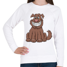 PRINTFASHION kutya - Női pulóver - Fehér