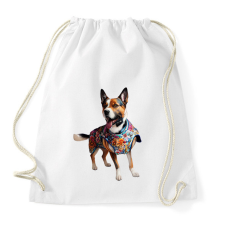 PRINTFASHION kutya - Sportzsák, Tornazsák - Fehér tornazsák