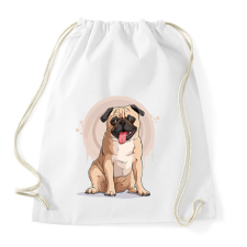 PRINTFASHION kutya - Sportzsák, Tornazsák - Fehér tornazsák