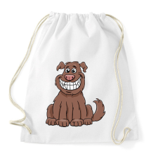 PRINTFASHION kutya - Sportzsák, Tornazsák - Fehér tornazsák