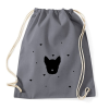 PRINTFASHION Kutya szívekkel - Sportzsák, Tornazsák - Grafitszürke