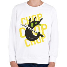 PRINTFASHION Kutya vág- vág - chop chop - Gyerek pulóver - Fehér gyerek pulóver, kardigán