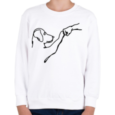 PRINTFASHION kutyabarát fehér - Gyerek pulóver - Fehér