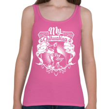 PRINTFASHION Kutyabarát - Női atléta - Rózsaszín női trikó