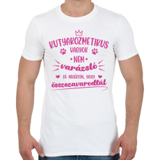 PRINTFASHION Kutyakozmetikus vagyok - Férfi póló - Fehér