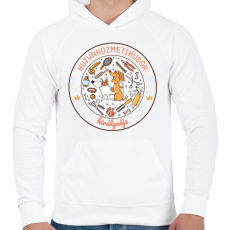 PRINTFASHION Kutyakozmetikusok királynője - Férfi kapucnis pulóver - Fehér