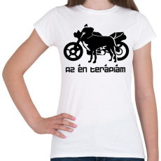PRINTFASHION kutyamotor2 - Női póló - Fehér