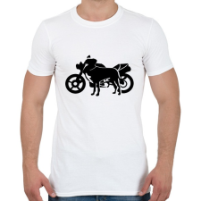 PRINTFASHION kutyamotor - Férfi póló - Fehér férfi póló