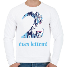 PRINTFASHION Kutyás minta - Számmal - Férfi pulóver - Fehér női pulóver, kardigán