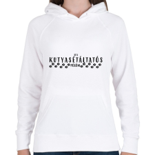 PRINTFASHION Kutyasétáltatás - Női kapucnis pulóver - Fehér női pulóver, kardigán