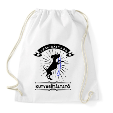 PRINTFASHION Kutyasétáltató - Sportzsák, Tornazsák - Fehér tornazsák