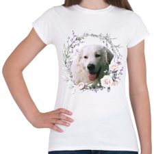 PRINTFASHION kuvasz kutyus - női - Női póló - Fehér női póló