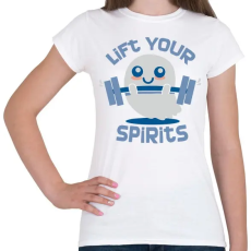 PRINTFASHION Küzdő szellem - Női póló - Fehér