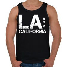 PRINTFASHION LA CALIFORNIA - Férfi atléta - Fekete atléta, trikó