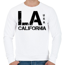 PRINTFASHION LA CALIFORNIA  - Férfi pulóver - Fehér