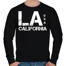 PRINTFASHION LA CALIFORNIA - Férfi pulóver - Fekete
