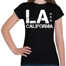 PRINTFASHION LA CALIFORNIA - Női póló - Fekete