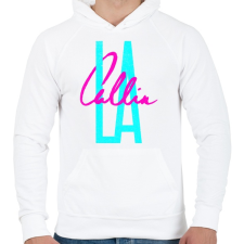 PRINTFASHION La callin - Férfi kapucnis pulóver - Fehér férfi pulóver, kardigán