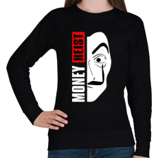 PRINTFASHION La Casa de Papel - A nagy pénzrablás - Money Heist - Női pulóver - Fekete