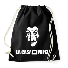 PRINTFASHION La casa de papel B&W - Sportzsák, Tornazsák - Fekete tornazsák