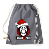 PRINTFASHION La Casa De Papel Christmas - Sportzsák, Tornazsák - Grafitszürke
