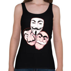 PRINTFASHION La casa de papel és barátai - Női atléta - Fekete