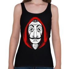 PRINTFASHION La casa de papel MASK - Női atléta - Fekete női trikó