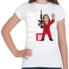 PRINTFASHION La casa de papel N1 - Női póló - Fehér