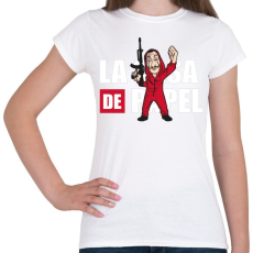 PRINTFASHION La casa de papel N3 - Női póló - Fehér