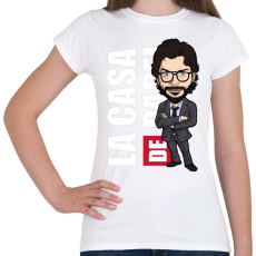 PRINTFASHION La casa de papel N4 - Női póló - Fehér