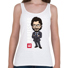 PRINTFASHION La casa de papel N5 - Női atléta - Fehér női trikó