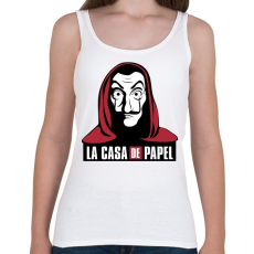 PRINTFASHION La casa de papel - Női atléta - Fehér