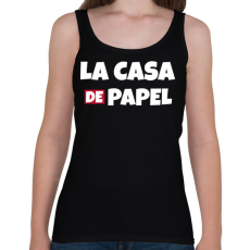 PRINTFASHION LA CASA DE PAPEL - Női atléta - Fekete