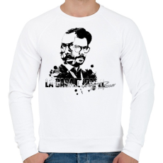 PRINTFASHION La casa de papel professor - Férfi pulóver - Fehér