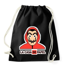 PRINTFASHION LA CASA DE PAPEL - Sportzsák, Tornazsák - Fekete tornazsák