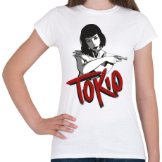 PRINTFASHION La casa de papel - Tokio - Női póló - Fehér